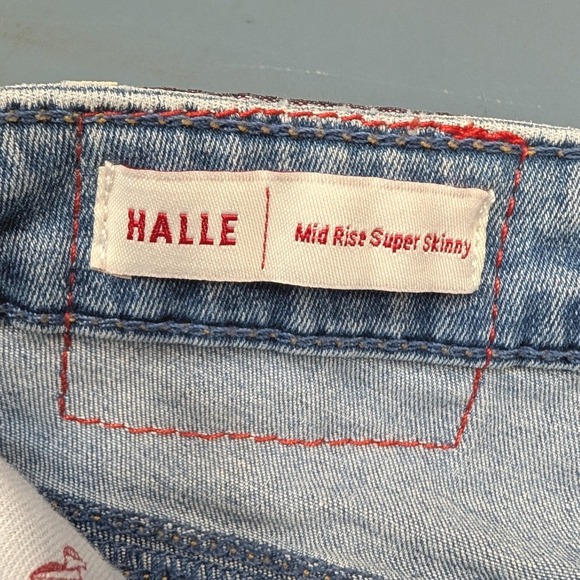 True Religion Womens Skinny Jeans Size 28 Ankle Halle Blue Back Notch High Rise - Picture 7 of 16